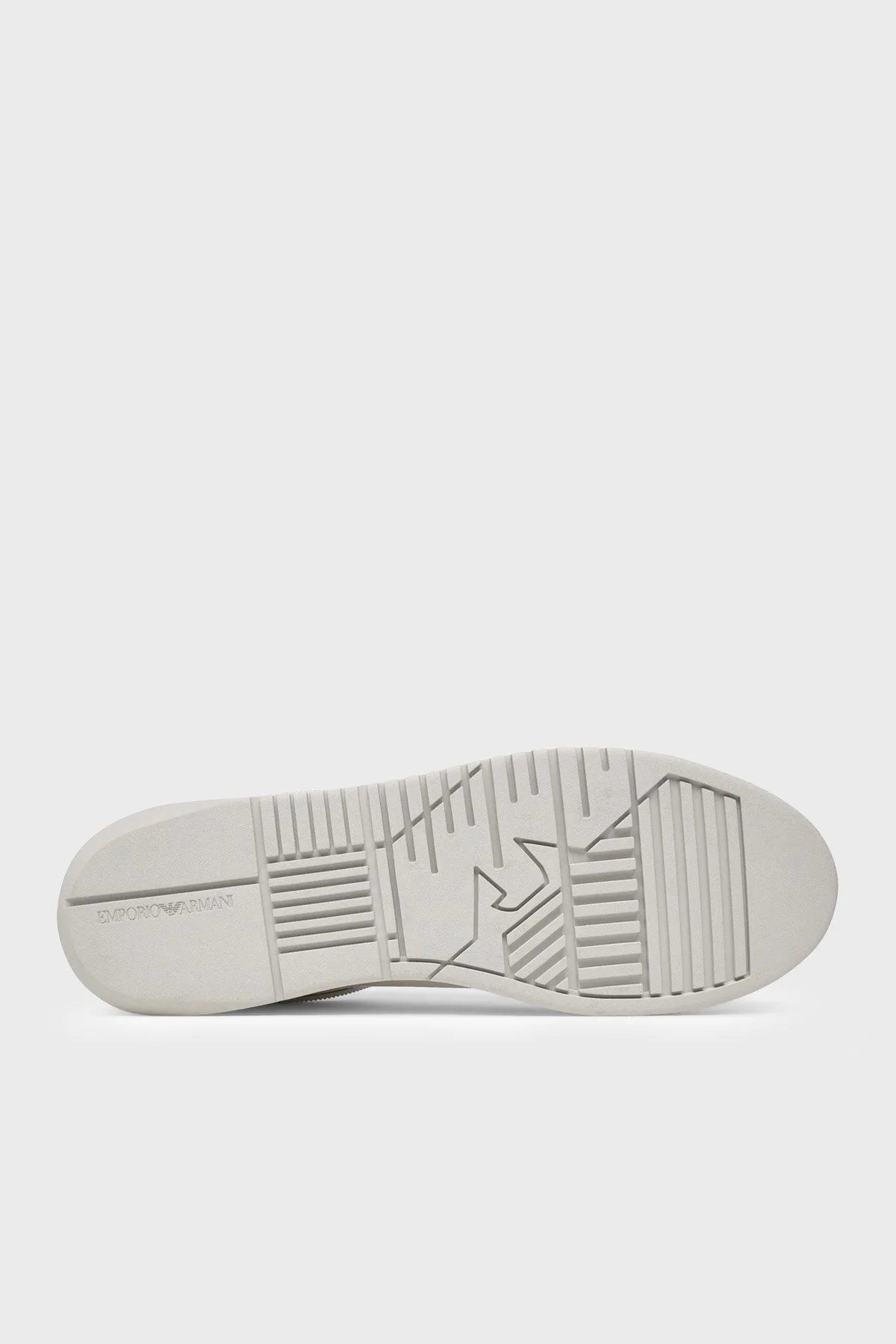 Emporio Armani Deri Logolu Sneaker Erkek Ayakkabı EM003663 AF18212 M0459 Beyaz-buz mavi - 6