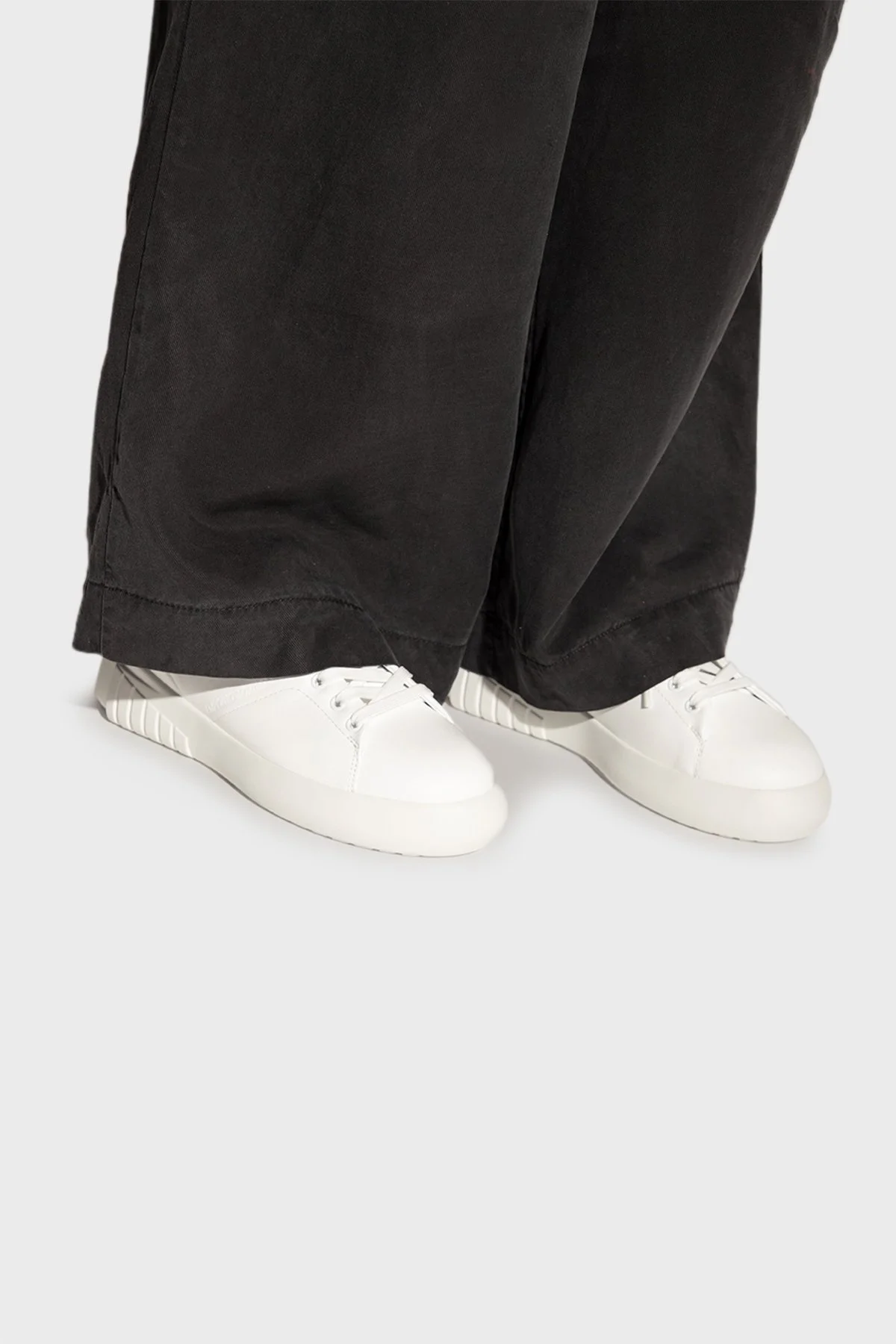 Emporio Armani Deri Sneaker Bayan Ayakkabı X3X164 XF706 S646 BEYAZ - 2