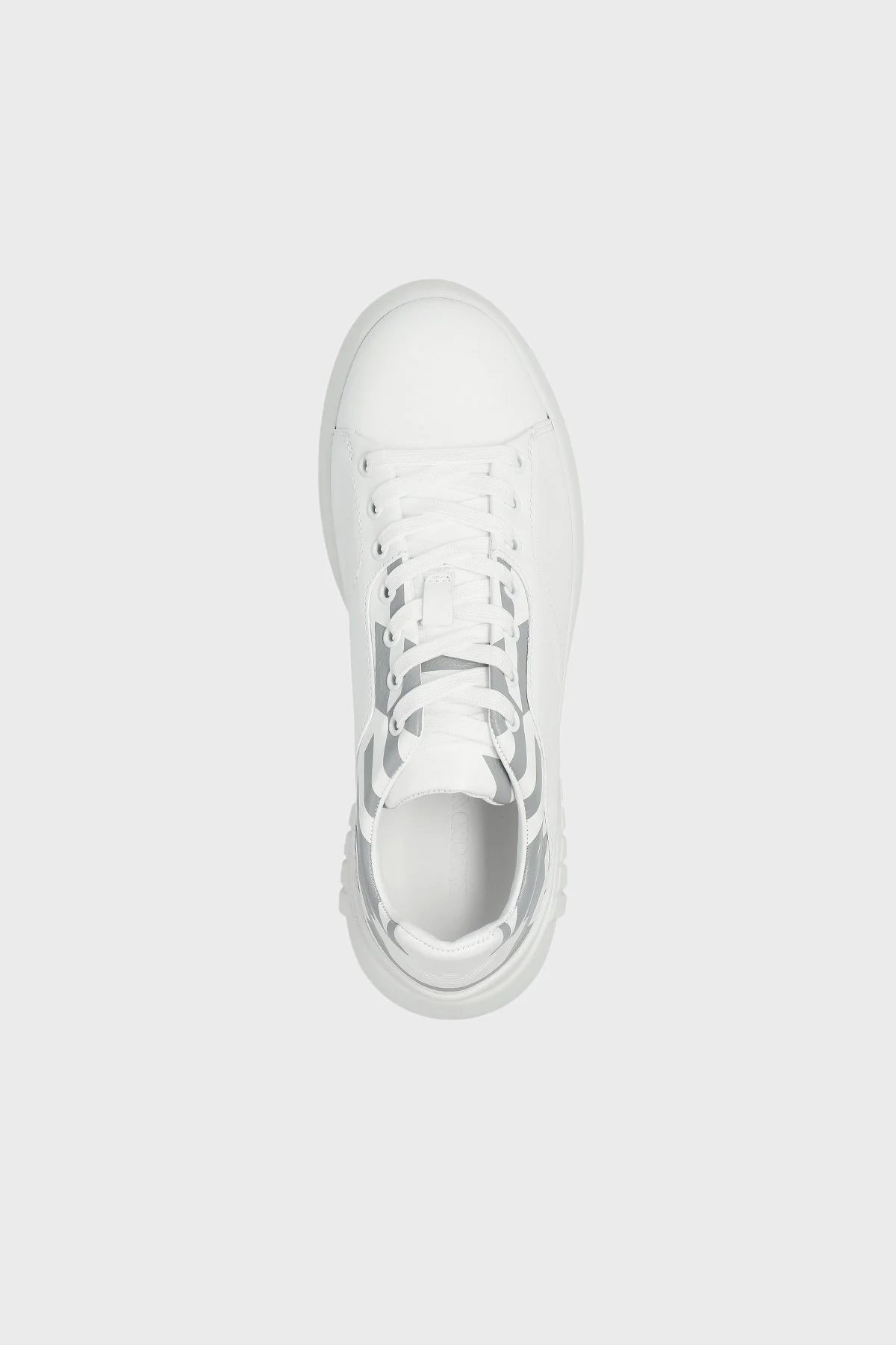 Emporio Armani Deri Sneaker Bayan Ayakkabı X3X164 XF706 S646 BEYAZ - 4