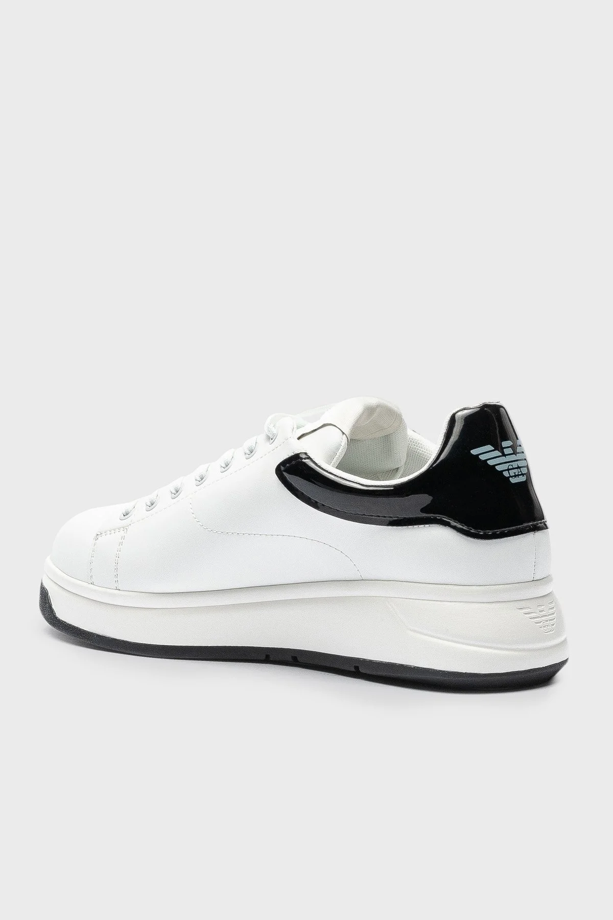 Emporio Armani Deri Sneaker Erkek Ayakkabı X4X264 XN818 D611 BEYAZ - 3