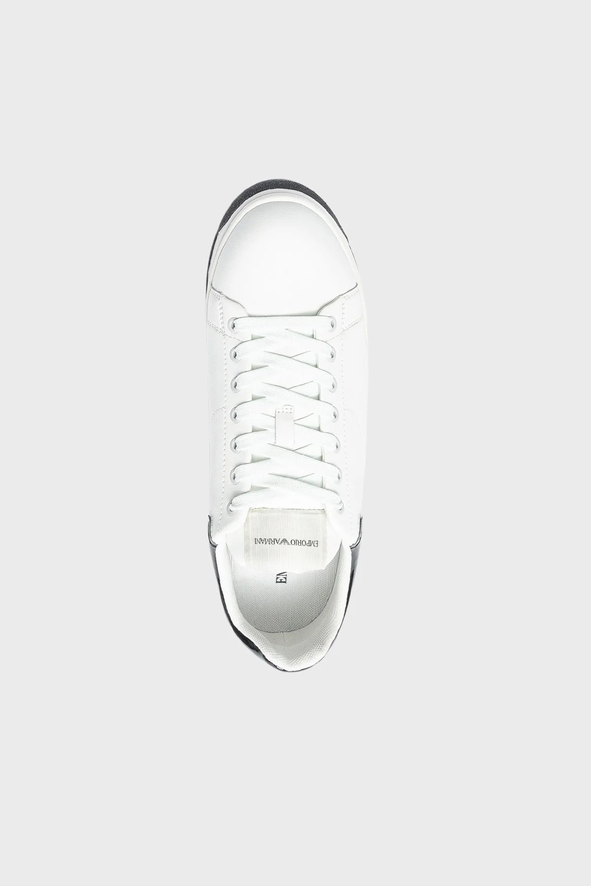Emporio Armani Deri Sneaker Erkek Ayakkabı X4X264 XN818 D611 BEYAZ - 4