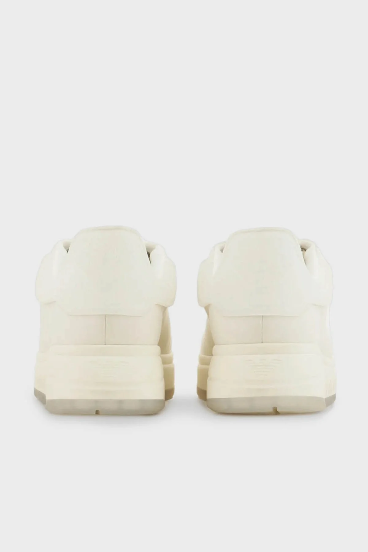 Emporio Armani Deri Sneaker Erkek Ayakkabı X4X264 XR128 T862 BEYAZ - 4