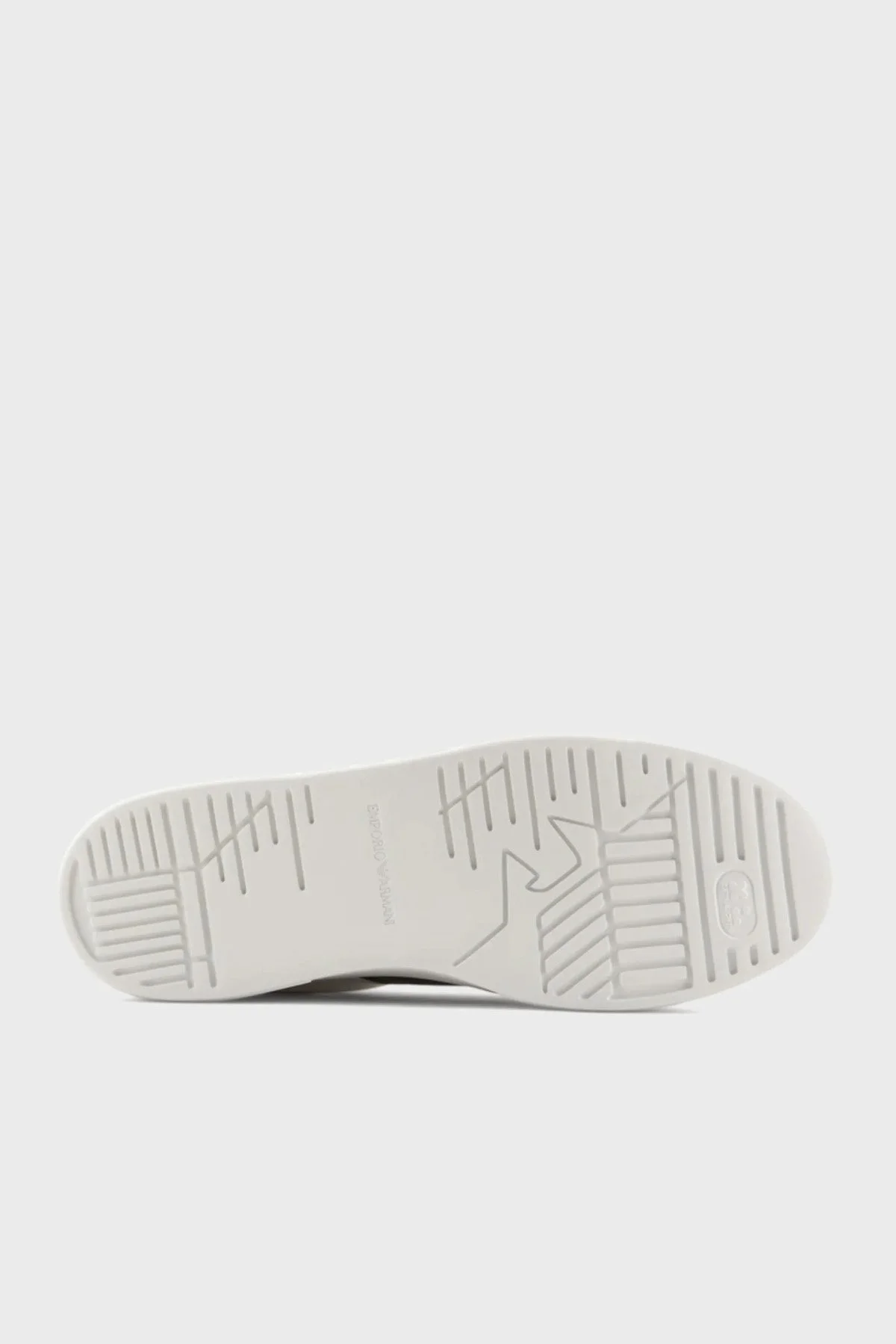 Emporio Armani Hakiki Deri Sneaker Erkek Ayakkabı X4X570 XN840 S523 BEYAZ-HAKİ - 6