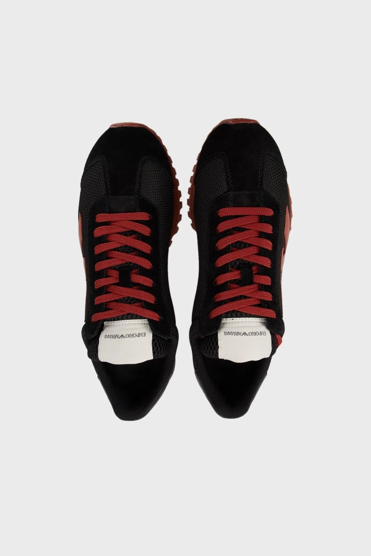 Emporio Armani Deri Sneaker Erkek Ayakkabı X4X583 XN647 T430 SİYAH - 5