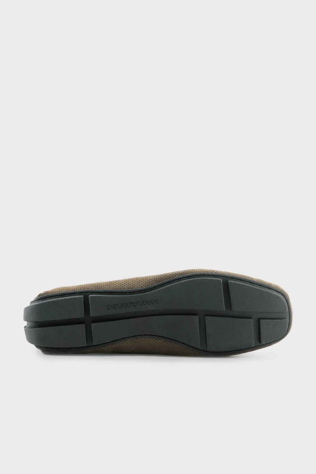 Emporio Armani Deri Süet Makosen Erkek Ayakkabı X4B146 XN784 T420 HAKİ - 5