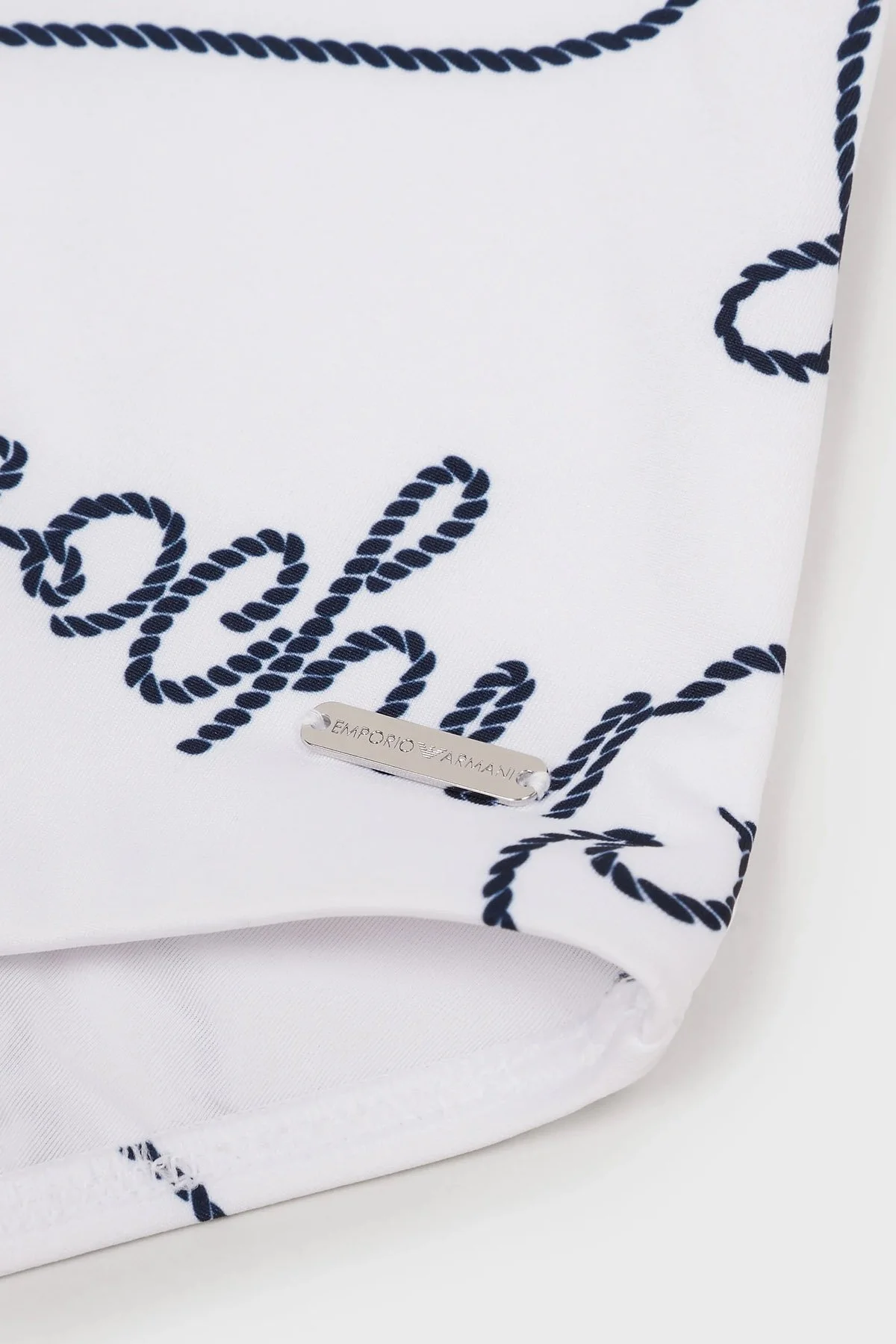 Emporio Armani Desenli Bağlama Detaylı Balensiz Bayan Mayo 262642 3R310 10410 BEYAZ - 2