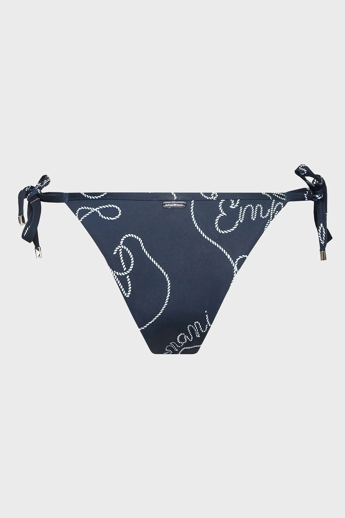 Emporio Armani Desenli Boyundan Bağlamalı Hafif Dolgulu Üçgen Bayan Bikini 262671 3R310 01736 BEYAZ - 12