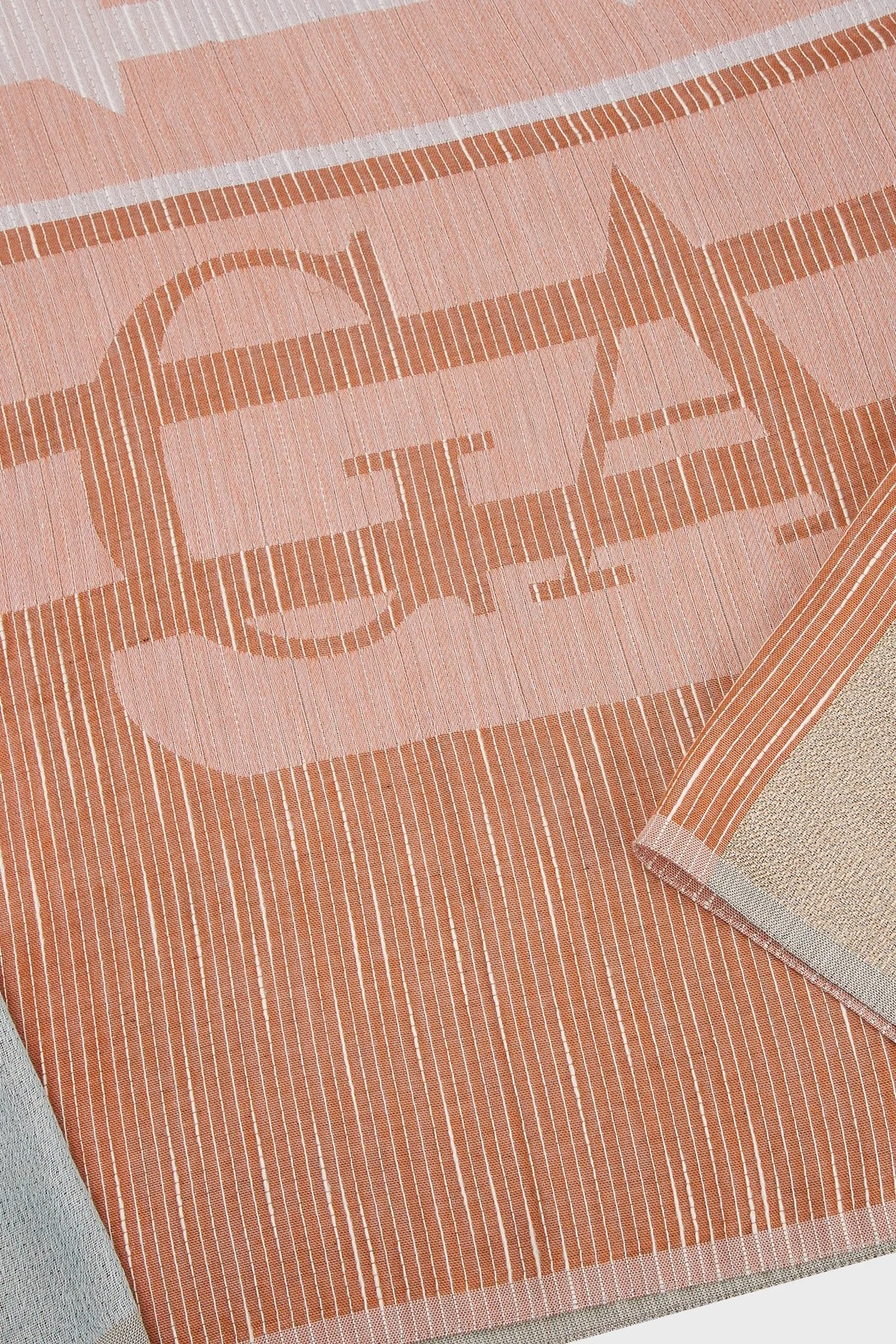 Emporio Armani Desenli Pamuklu 81x192 cm Unisex Şal 625279 3R336 00068 TURUNCU - 6