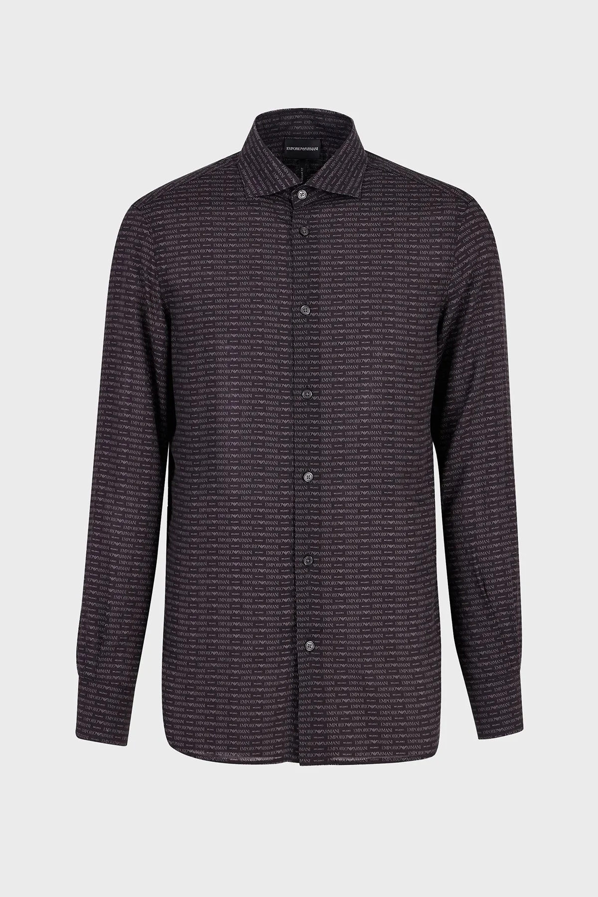 Emporio Armani Desenli Regular Fit Erkek Gömlek 6R1CN1 1NKGZ F054 SİYAH - 4