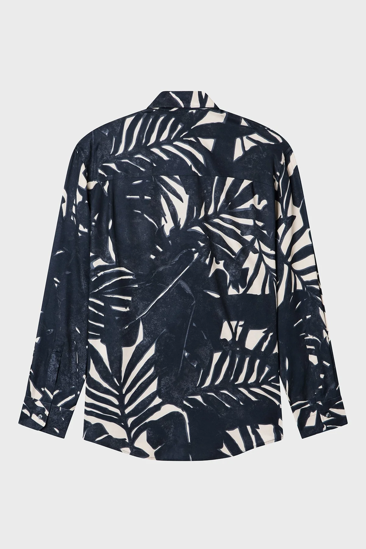 Emporio Armani Desenli Relaxed Fit Uzun Kollu Erkek Gömlek EM005762 AF13285 F1047 LACİVERT-BEJ - 3