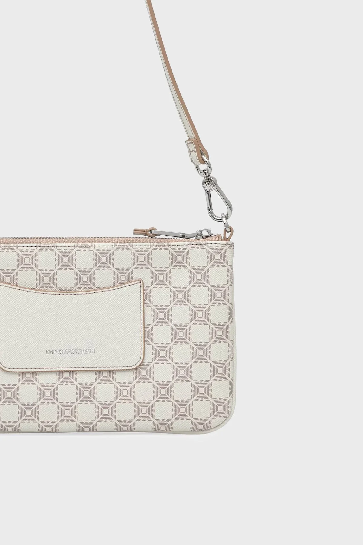 Emporio Armani Desenli Sabit Askılı Bayan Çanta EW002953 AF25820 F0214 EKRU BEJ - 3