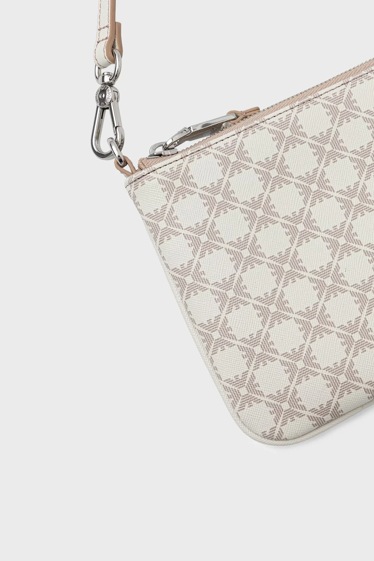 Emporio Armani Desenli Sabit Askılı Bayan Çanta EW002953 AF25820 F0214 EKRU BEJ - 4