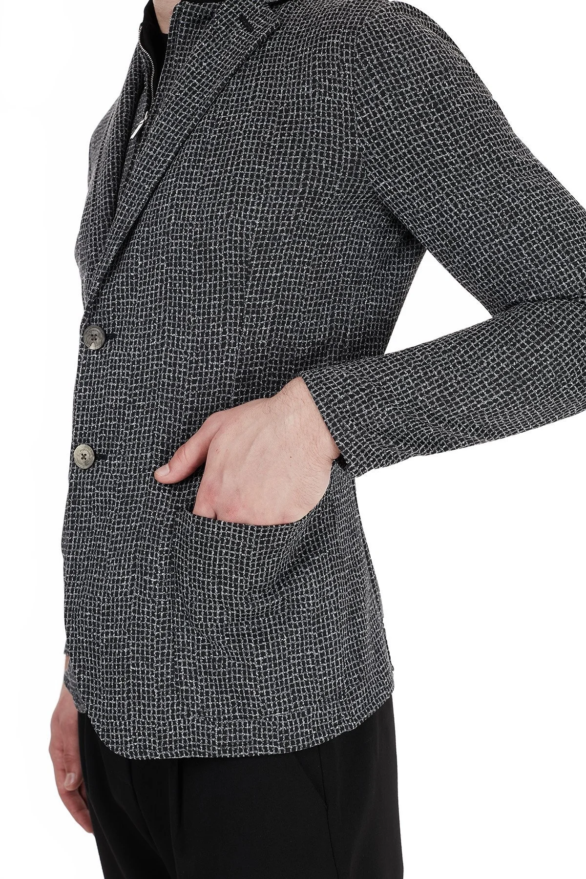 Emporio Armani Dik Yaka Cepli Erkek Ceket 91G56S 91S11 990 LACİVERT - 15