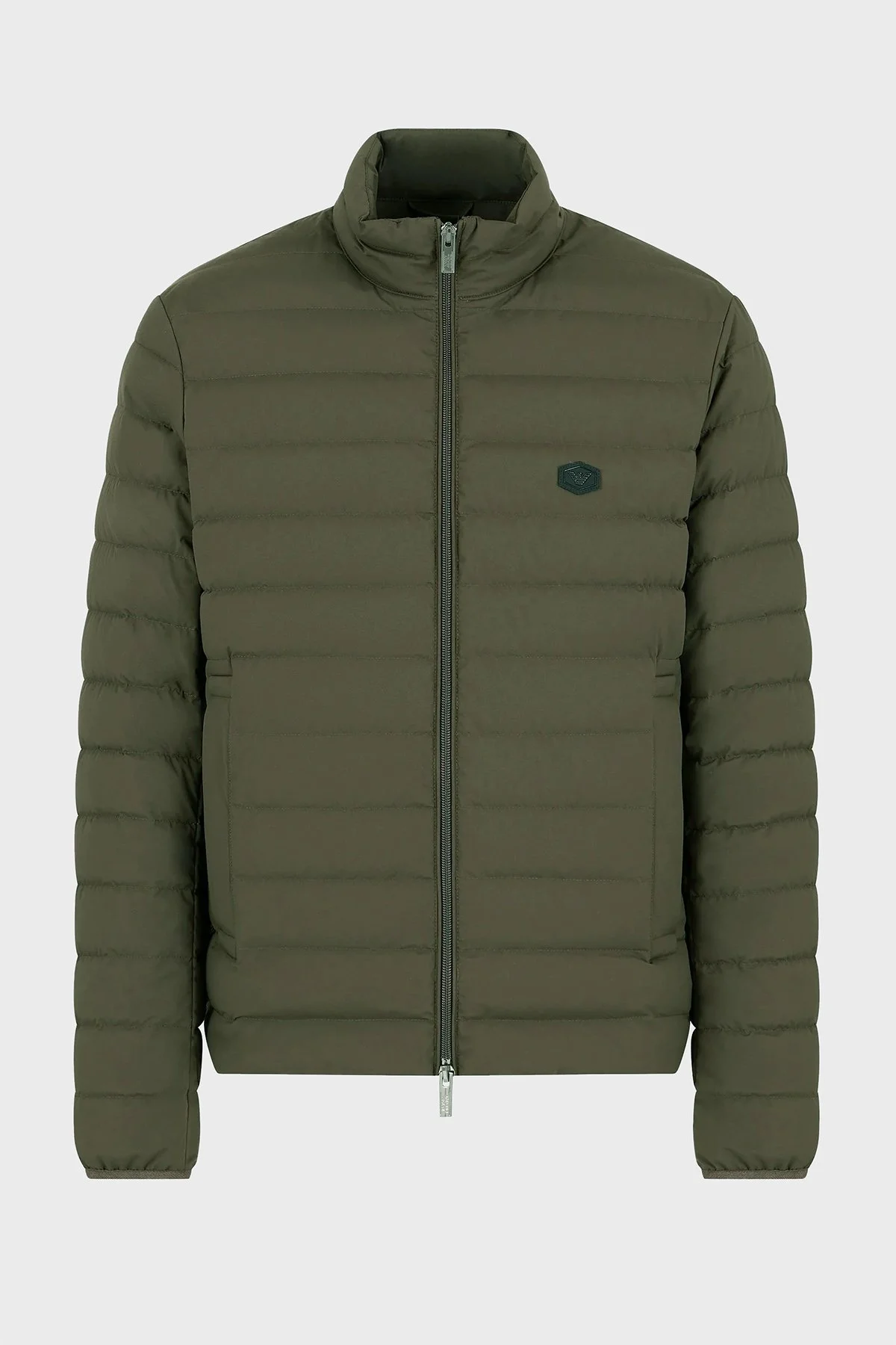 Emporio Armani Dik Yaka Cepli Kuş Tüyü Dolgulu Şişme Erkek Mont 8N1BQ2 1NLRZ 05A6 HAKİ - 5