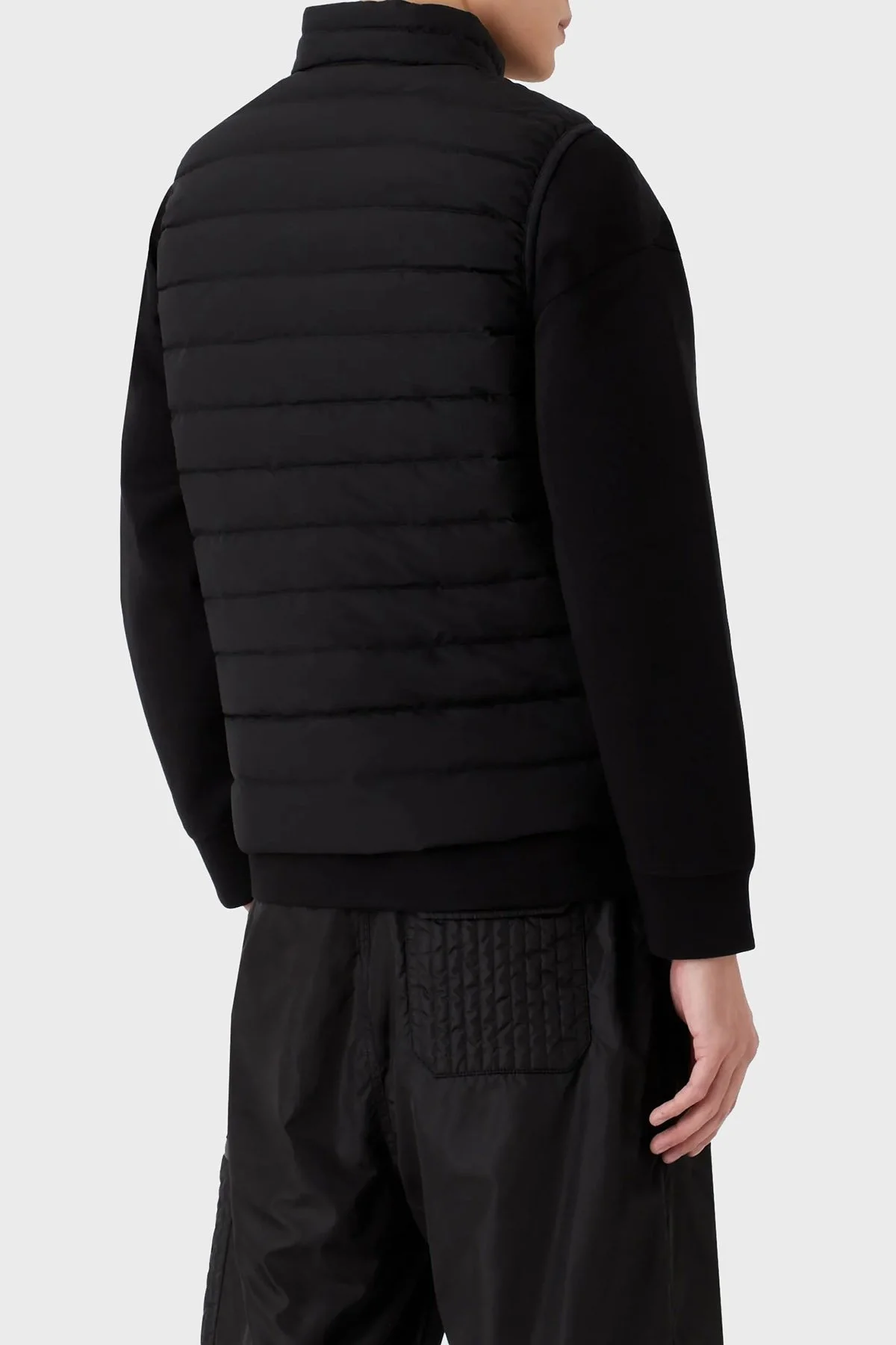 Emporio Armani Suya ve Soğuğa Karşı Dayanıklı Dik Yaka Slim Fit Şişme Erkek Yelek 8N1BQ1 1NLRZ 0999 SİYAH - 4