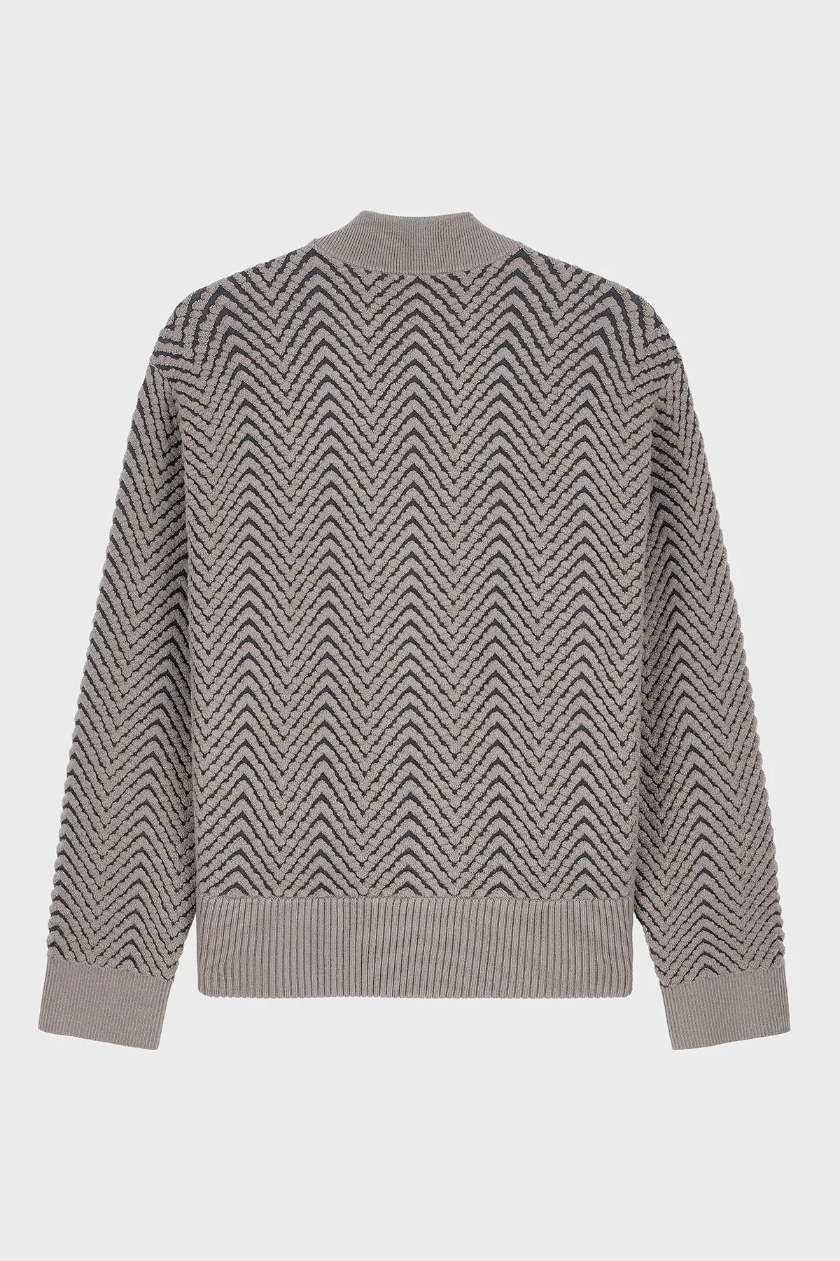 Emporio Armani Dik Yaka Fermuarlı Erkek Ceket EM006449 AF29809 F6019 Bej - 2