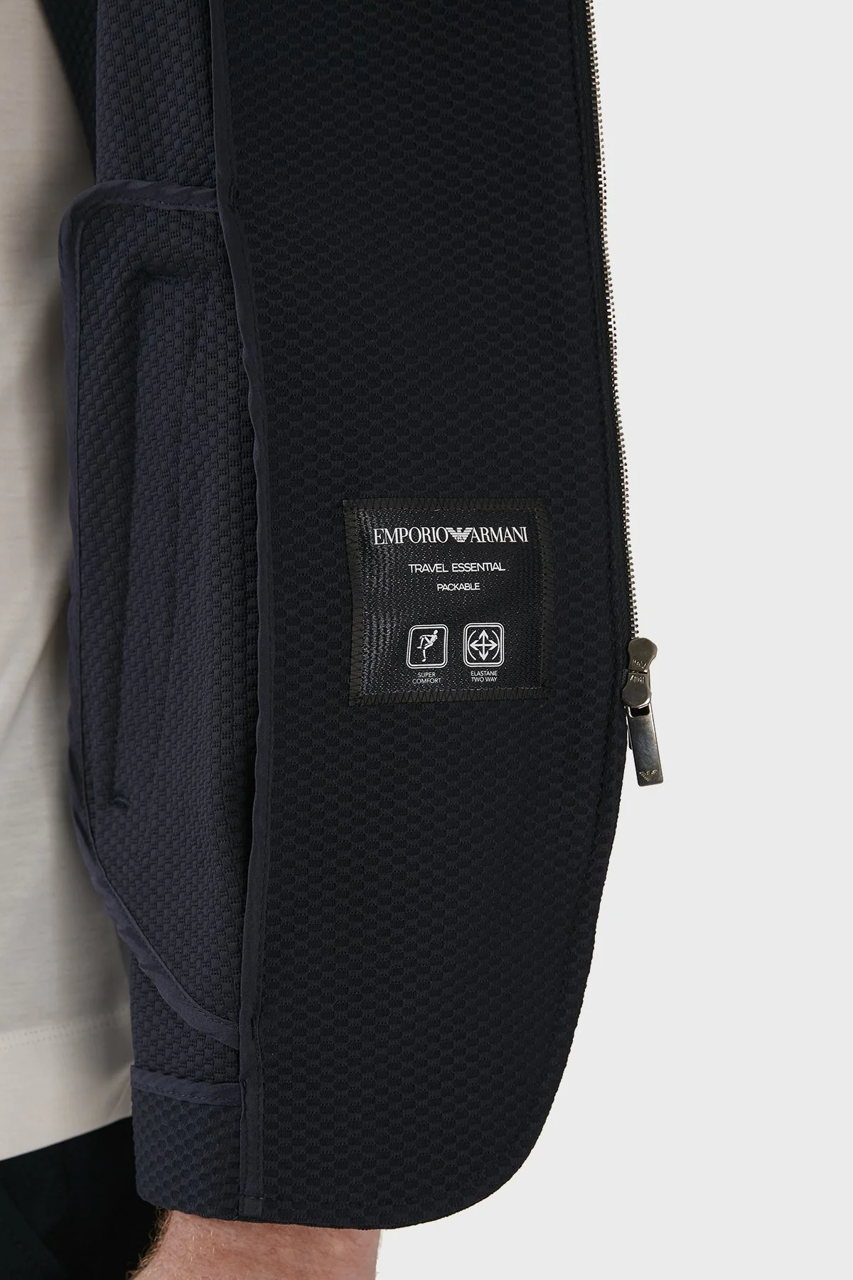 Emporio Armani Dik Yaka Fermuarlı Süper Rahat Erkek Ceket I1G710 I1428 922 LACİVERT - 5