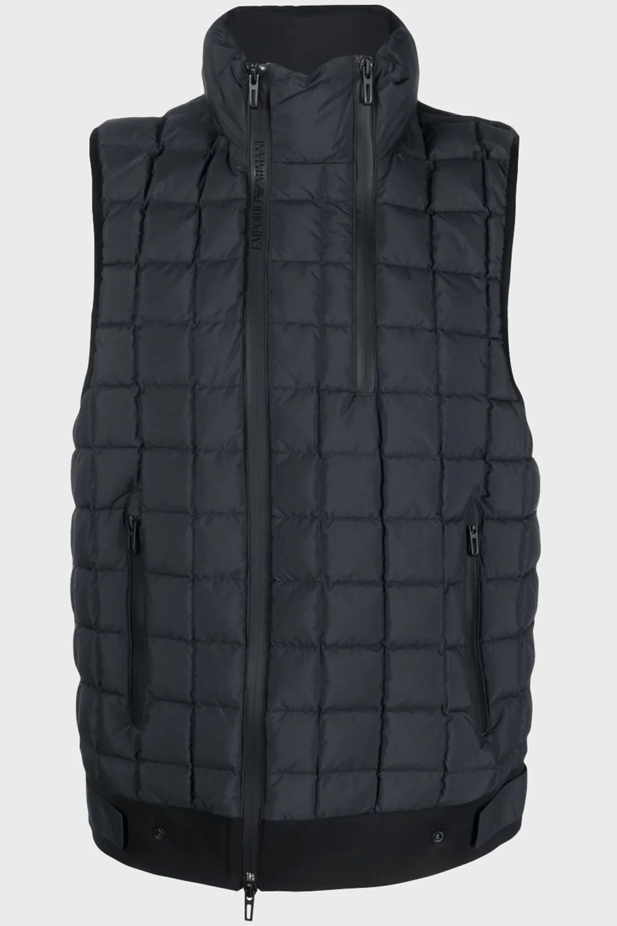 Emporio Armani Dik Yaka Kuş Tüyü Dolgulu Yalıtımlı Şişme Erkek Yelek 3R1BT2 1NSXZ 0999 SİYAH - 10