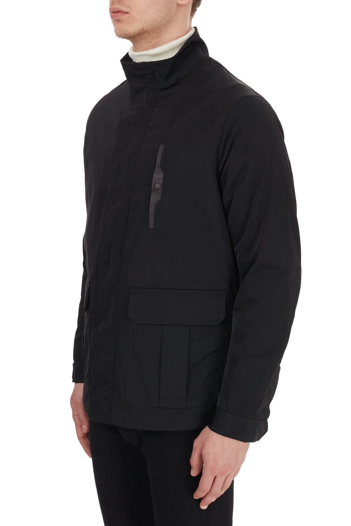 Emporio Armani Dik Yaka Regular Fit Erkek Mont 6H1BD6 1NXZZ 0999 SİYAH - 3