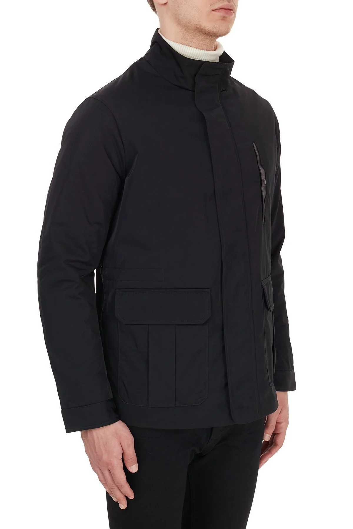 Emporio Armani Dik Yaka Regular Fit Erkek Mont 6H1BD6 1NXZZ 0999 SİYAH - 4