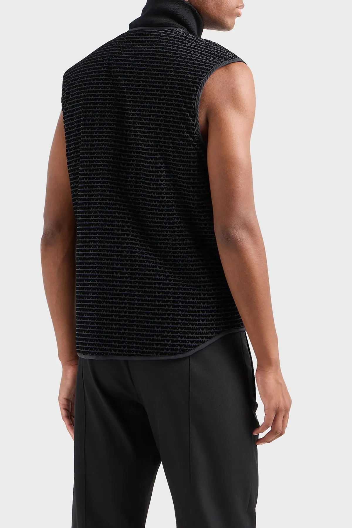 Emporio Armani Dik Yaka Regular Fit Erkek Yelek 3D1BA7 1NJXZ 0999 SİYAH - 2