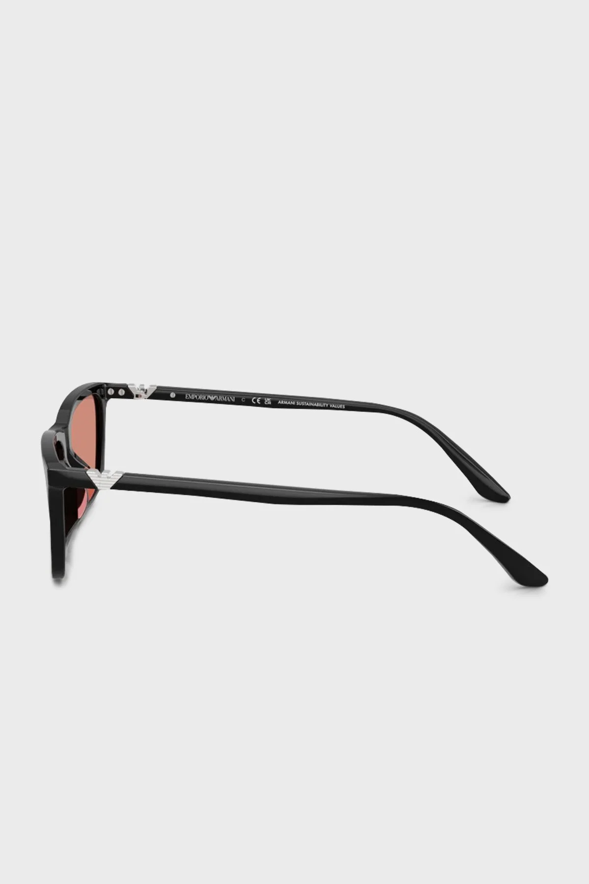 Emporio Armani Dikdörtgen Güneş Kadın Gözlük 0EA4239U 501784 55 Parlak Siyah-Pembe - 2