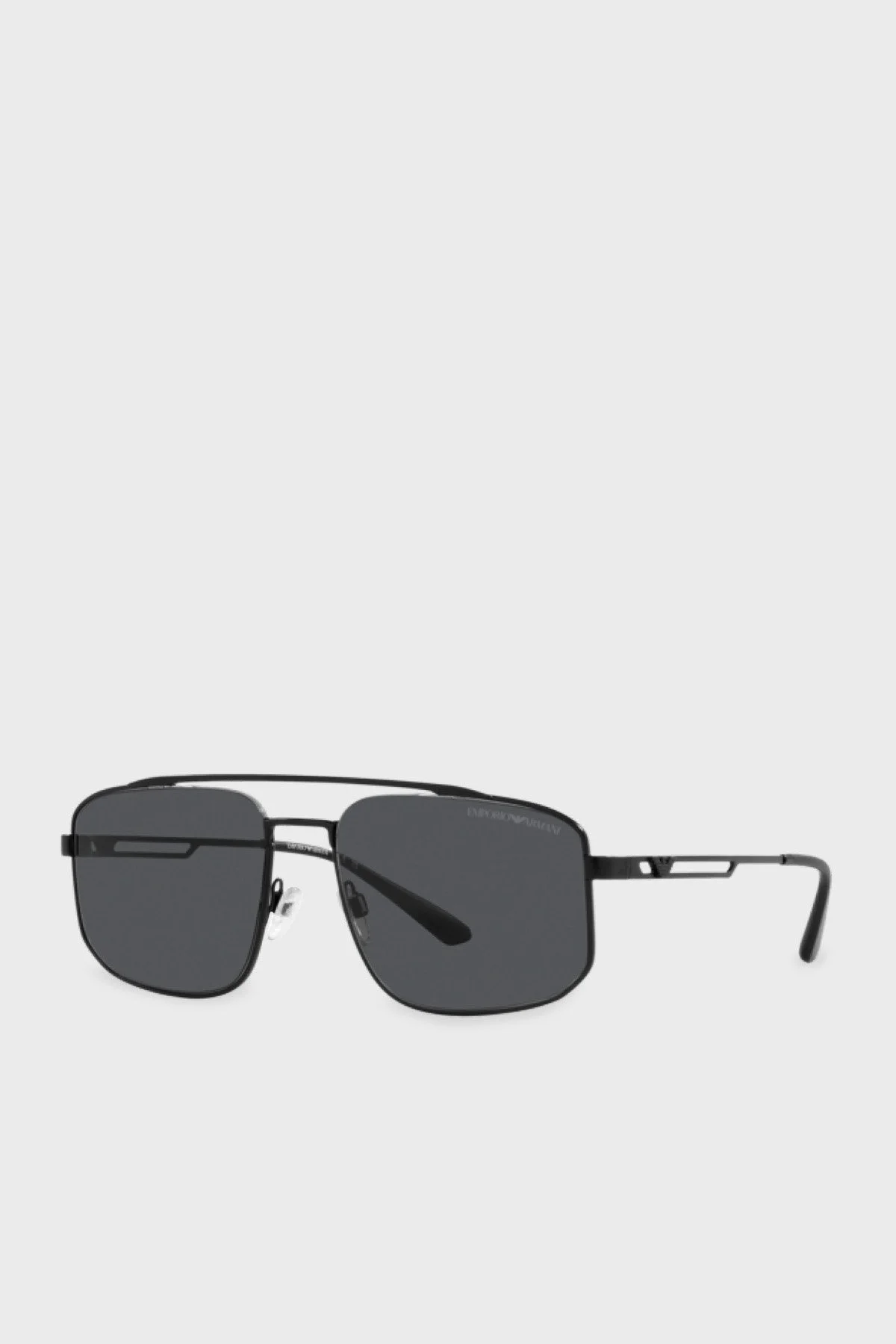 Emporio Armani Dikdörtgen Güneş Erkek Gözlük 0EA2139 300187 57 Mat Siyah-Koyu Gri - 1
