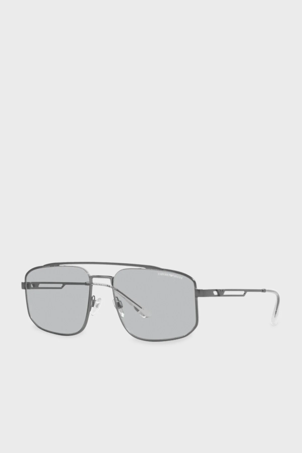 Emporio Armani Dikdörtgen Güneş Erkek Gözlük 0EA2139 300387 57 Mat Koyu Kurşuni-Açık Gri - 1