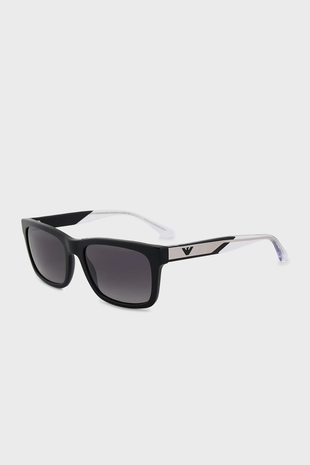 Emporio Armani Dikdörtgen Güneş Erkek Gözlük 0EA4224 500171 57 Mat Siyah-Koyu Yeşil - 1