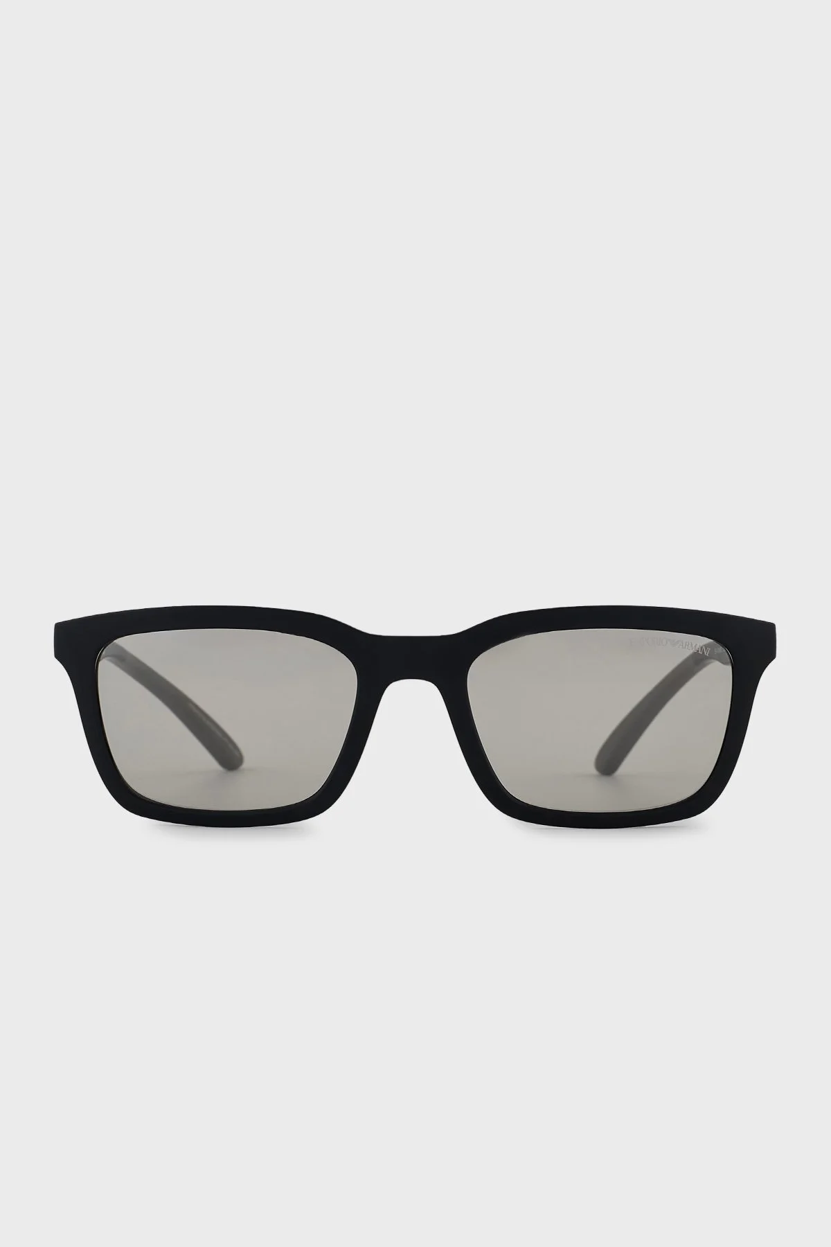 Emporio Armani Dikdörtgen Güneş Erkek Gözlük 0EA4249U 50016G 55 Mat Siyah-Açık Gri Flash Gümüş - 3