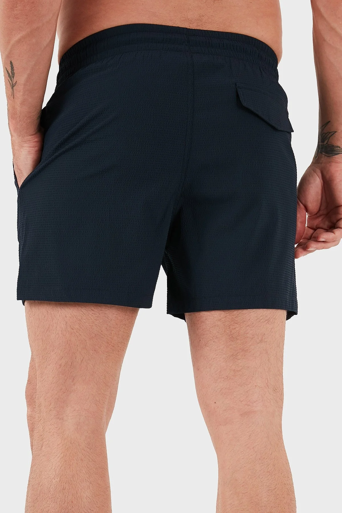 Emporio Armani Dokulu Regular Fit Normal Bel Erkek Mayo Short EM000583 AF12336 UB102 LACİVERT - 12