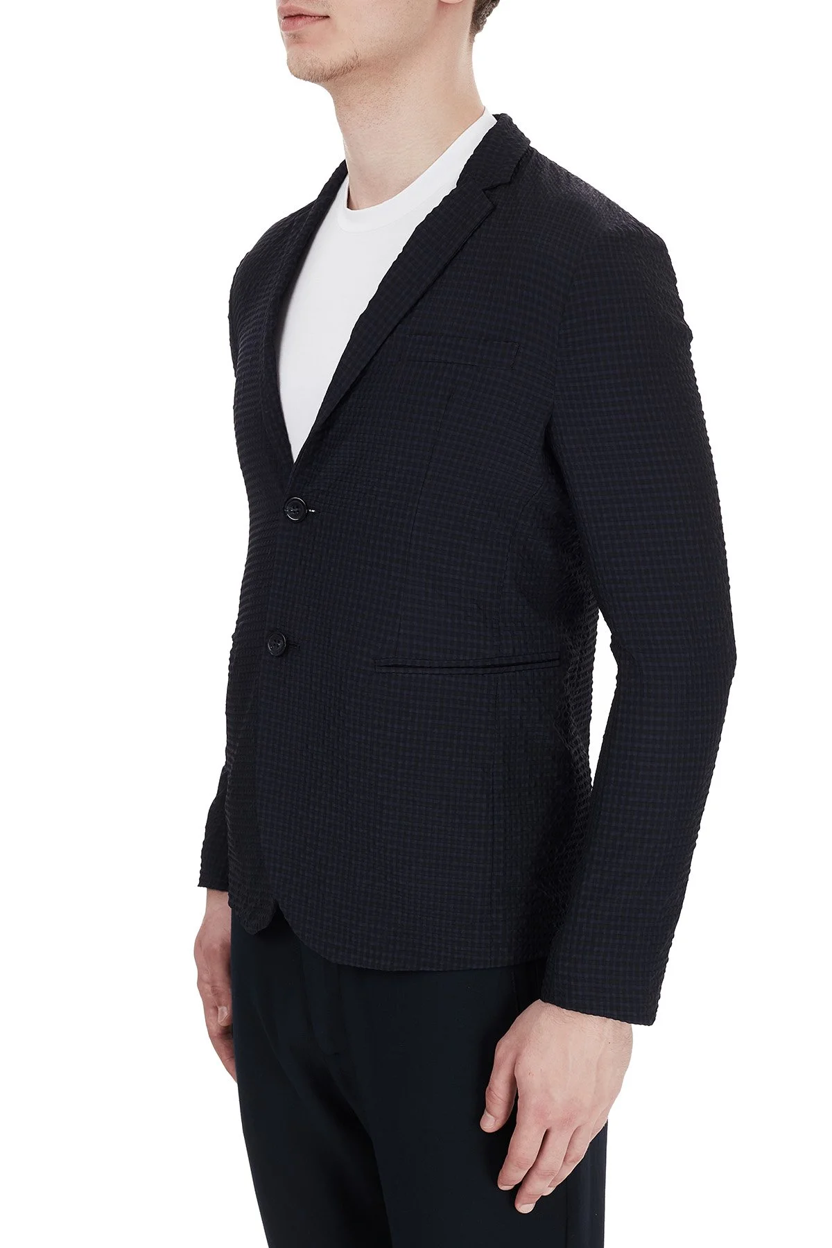 Emporio Armani Düğmeli Cepli Blazer Erkek Ceket 51G620 51306 922 LACİVERT - 3