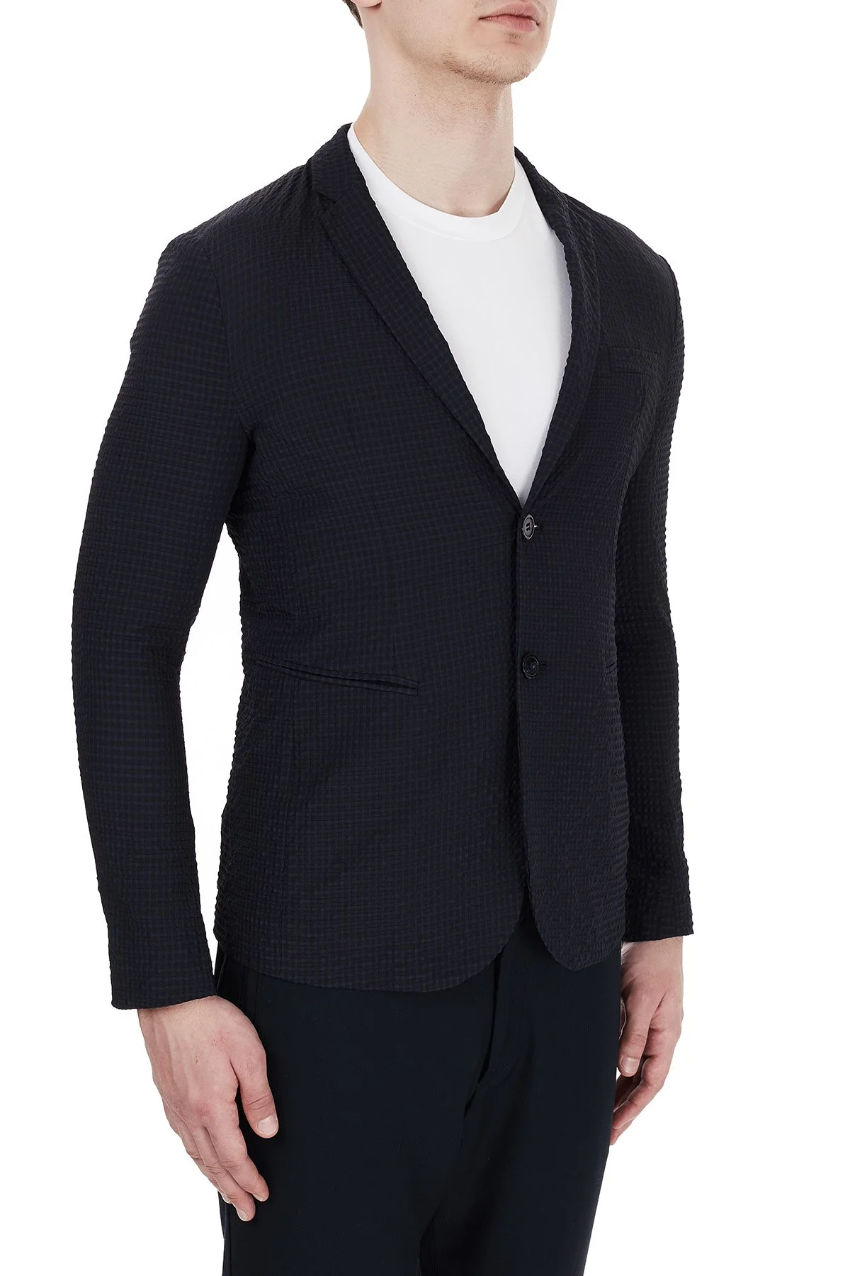 Emporio Armani Düğmeli Cepli Blazer Erkek Ceket 51G620 51306 922 LACİVERT - 4