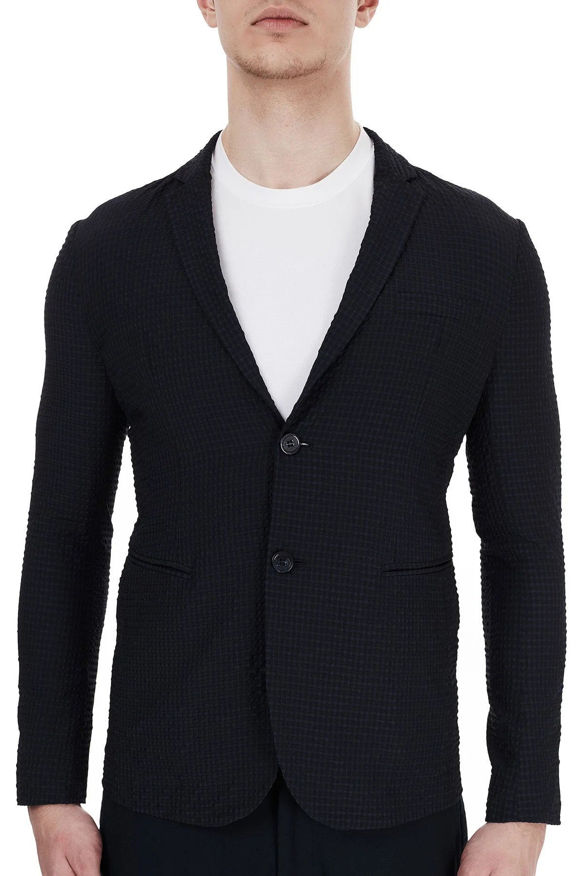 Emporio Armani Düğmeli Cepli Blazer Erkek Ceket 51G620 51306 922 LACİVERT - 6