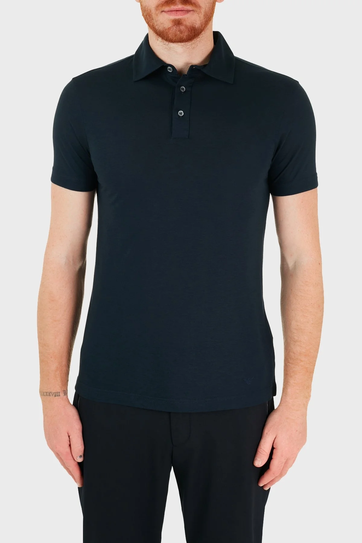 Emporio Armani T Shirt Erkek Polo 8N1F8W 1JQ2Z 0922 LACİVERT - 1