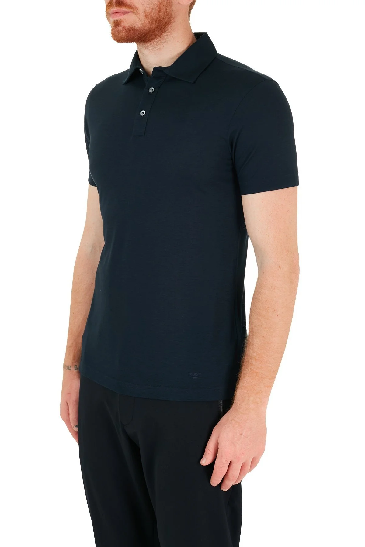 Emporio Armani T Shirt Erkek Polo 8N1F8W 1JQ2Z 0922 LACİVERT - 3