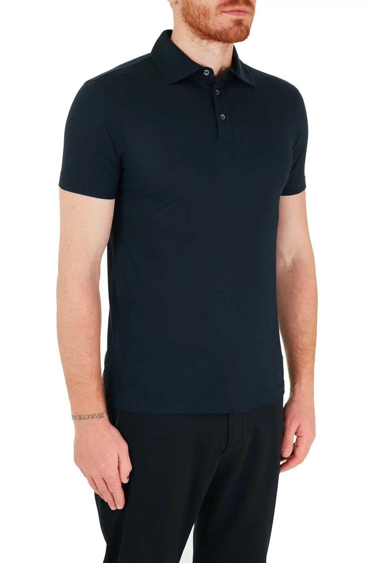 Emporio Armani T Shirt Erkek Polo 8N1F8W 1JQ2Z 0922 LACİVERT - 4