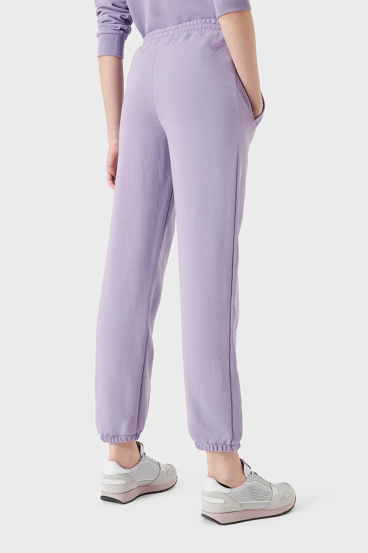 Emporio Armani Elastik Bel Bantlı Rahat Kalıp Cepli Jogger Bayan Pantolon 6L2P7B 2J49Z 0831 LİLA - 8