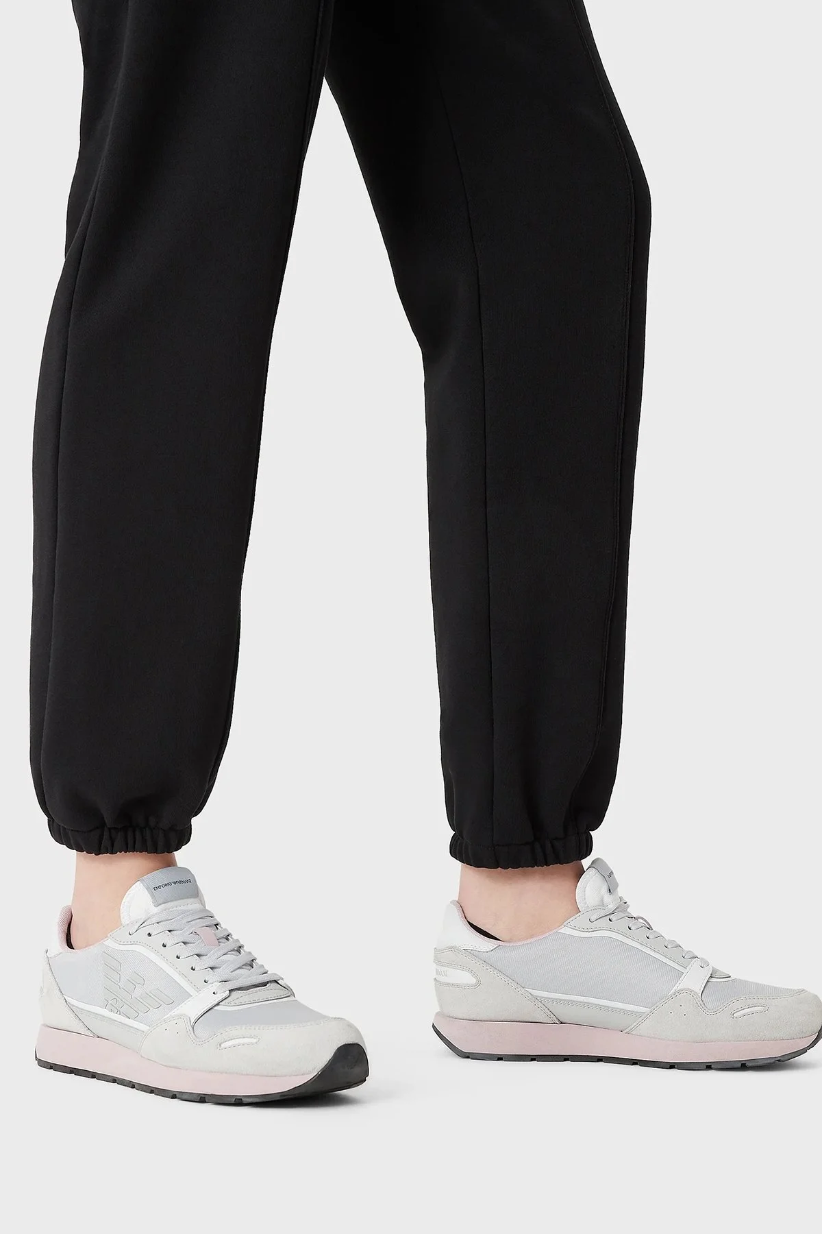 Emporio Armani Elastik Bel Bantlı Rahat Kalıp Cepli Jogger Bayan Pantolon 6L2P7B 2J49Z 0999 SİYAH - 3