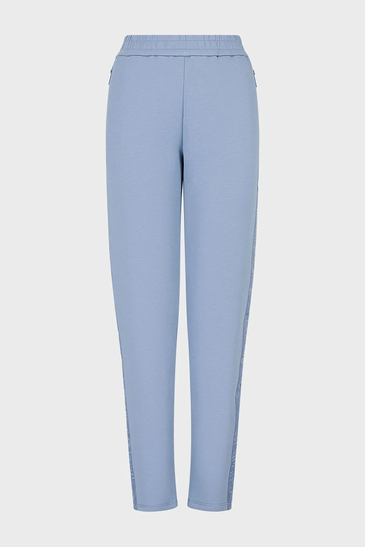 Emporio Armani Elastik Bel Bantlı Regular Fit Pamuklu Jogger Bayan Pantolon 6L2P6C 1JHSZ 0730 MAVİ - 6