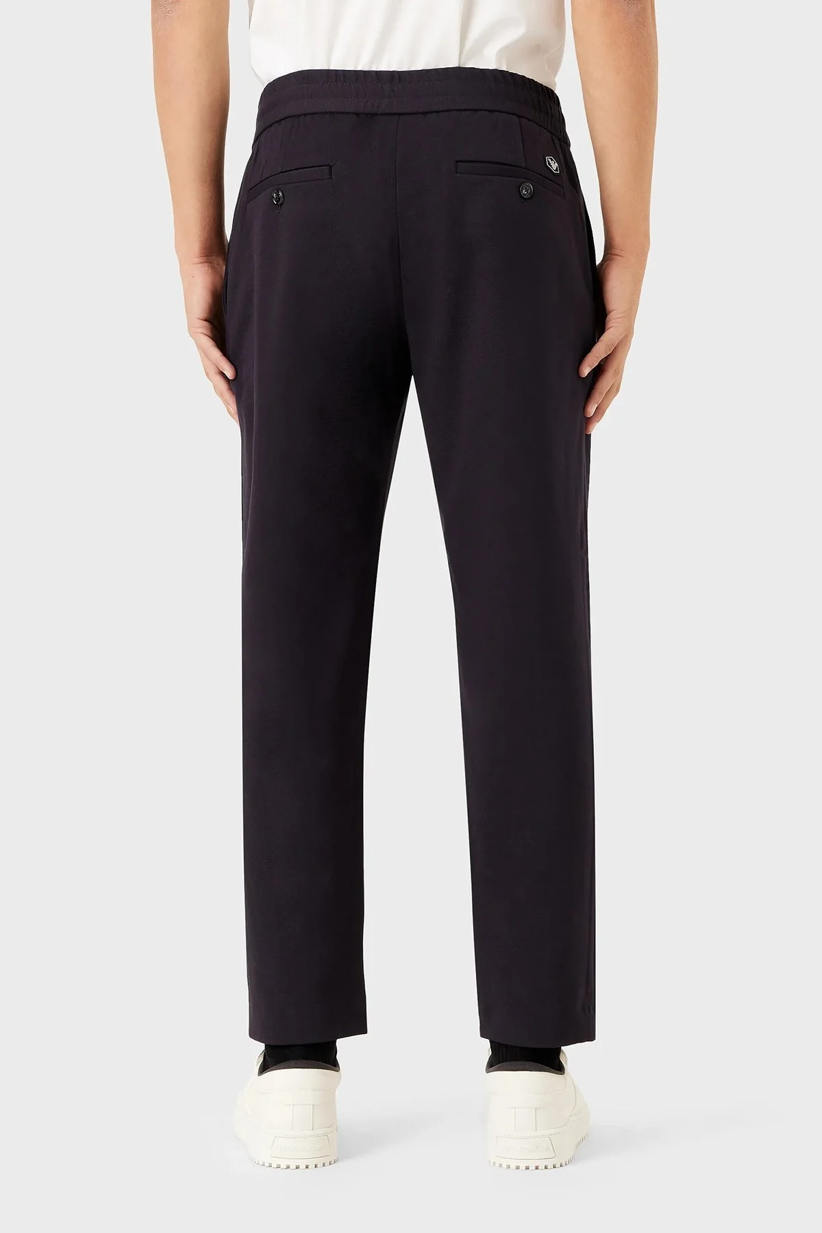 Emporio Armani Elastik Bel Relaxed Fit Cepli Erkek Pantolon 8N1PL6 1JEZZ 0920 LACİVERT - 3