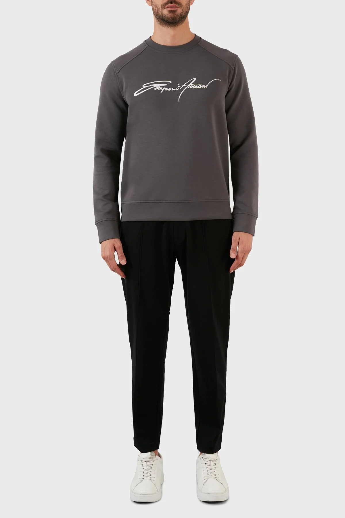 Emporio Armani Elastik Bel Relaxed Fit Cepli Erkek Pantolon 8N1PL6 1JEZZ 0999 SİYAH - 1