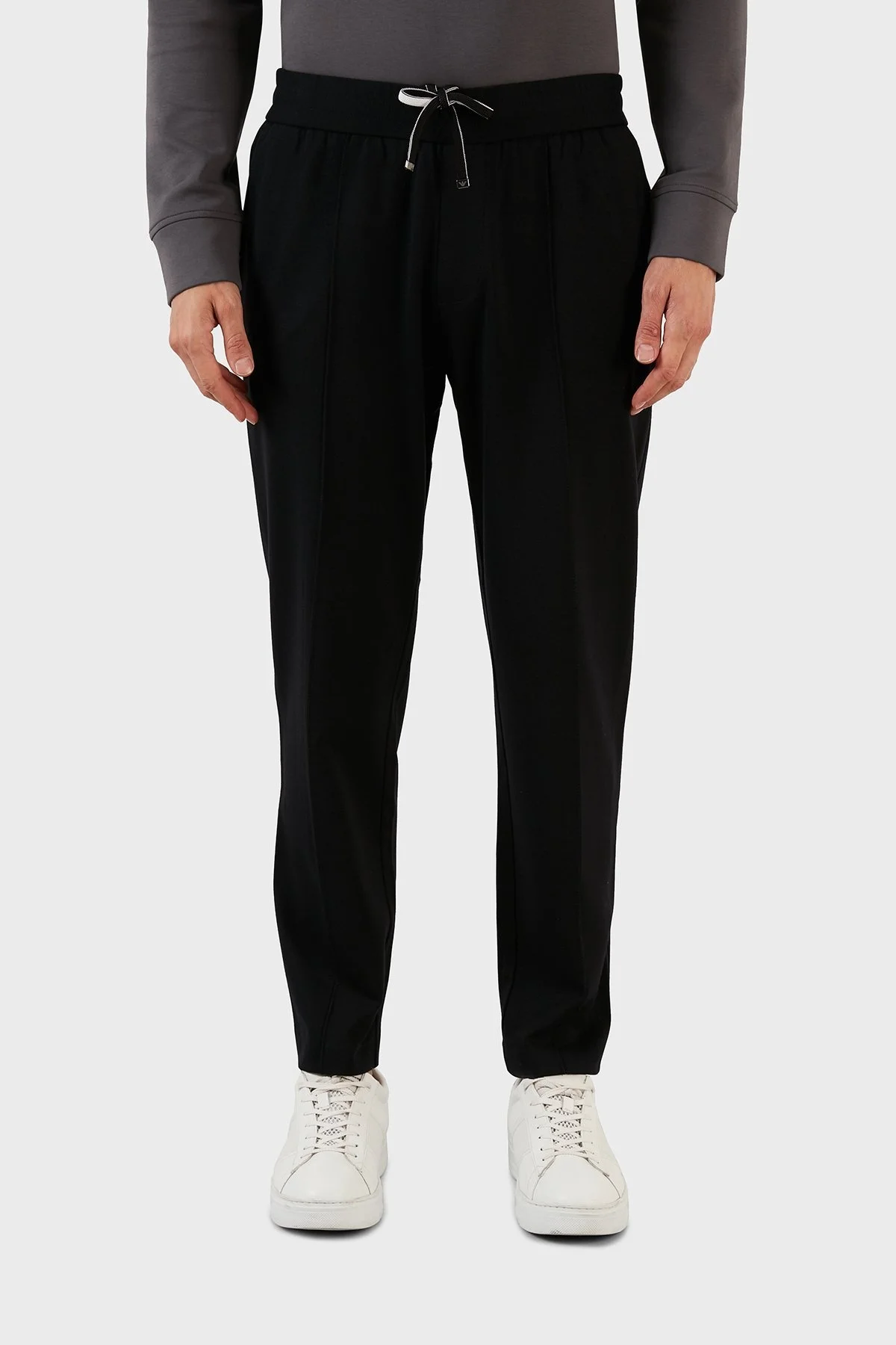 Emporio Armani Elastik Bel Relaxed Fit Cepli Erkek Pantolon 8N1PL6 1JEZZ 0999 SİYAH - 2