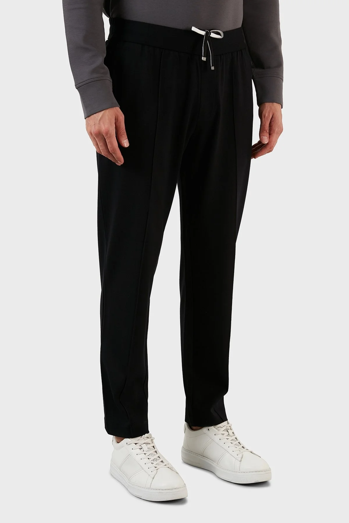 Emporio Armani Elastik Bel Relaxed Fit Cepli Erkek Pantolon 8N1PL6 1JEZZ 0999 SİYAH - 4