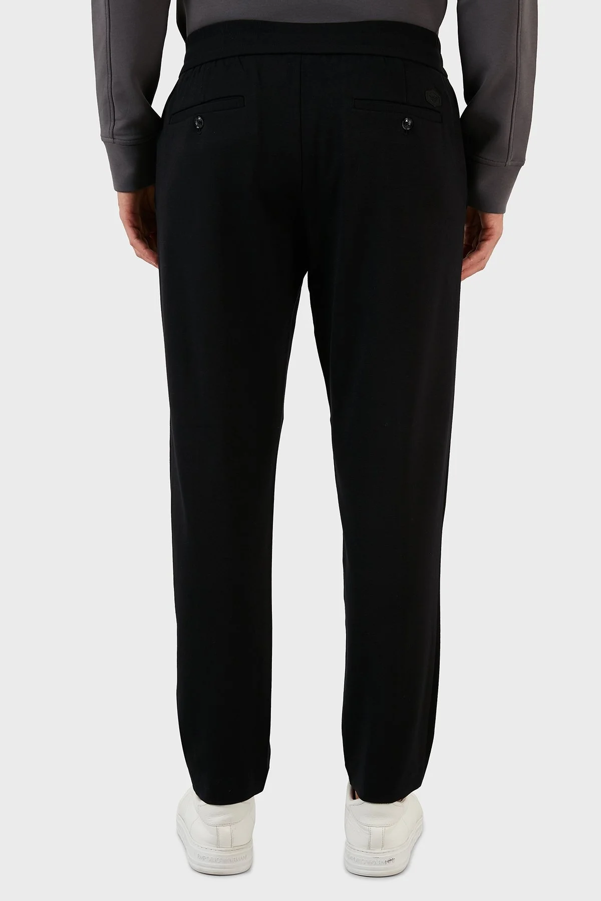 Emporio Armani Elastik Bel Relaxed Fit Cepli Erkek Pantolon 8N1PL6 1JEZZ 0999 SİYAH - 6