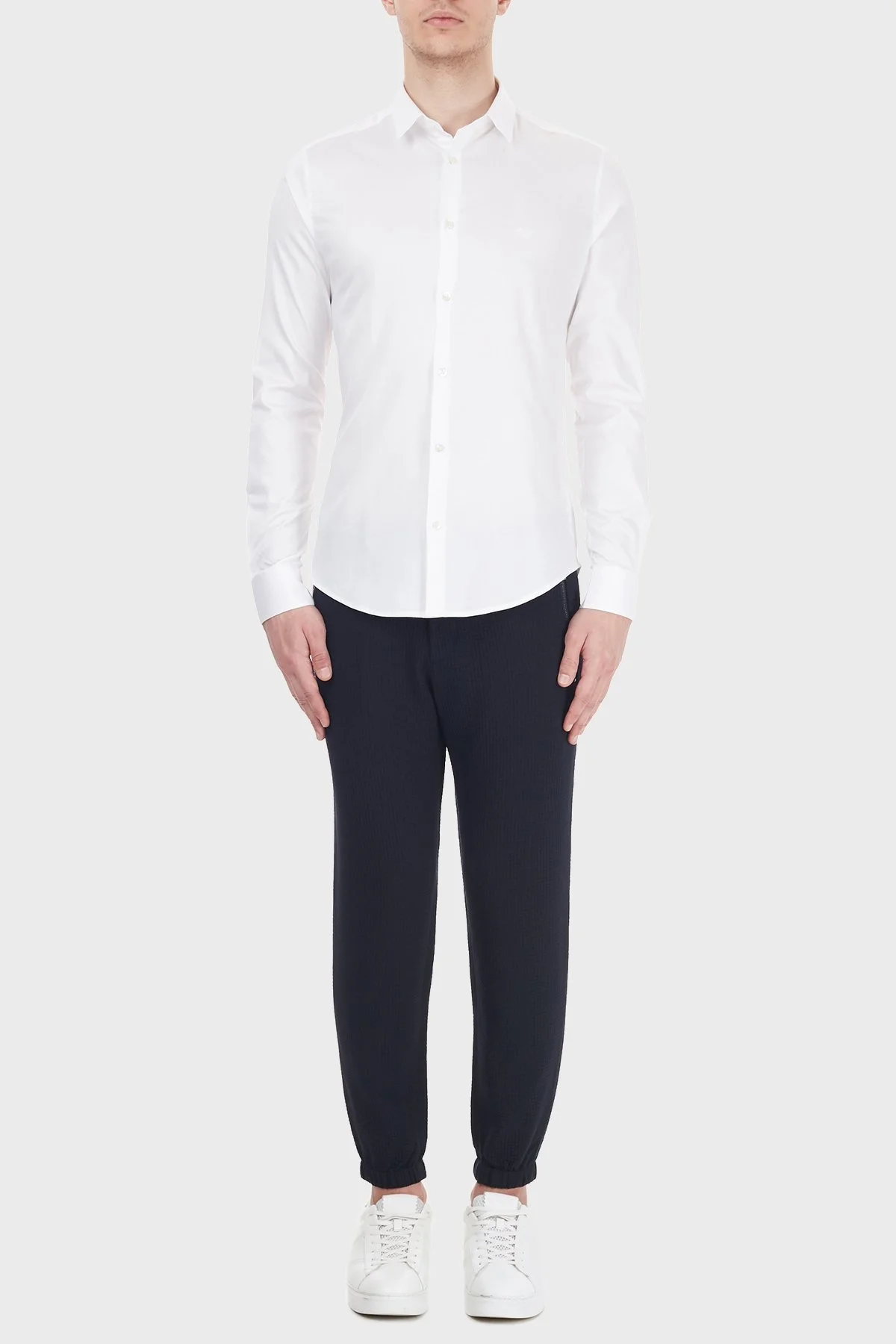 Emporio Armani Elastik Paçalı Cepli Erkek Pantolon 6H1PL5 1NFCZ 0920 LACİVERT - 1