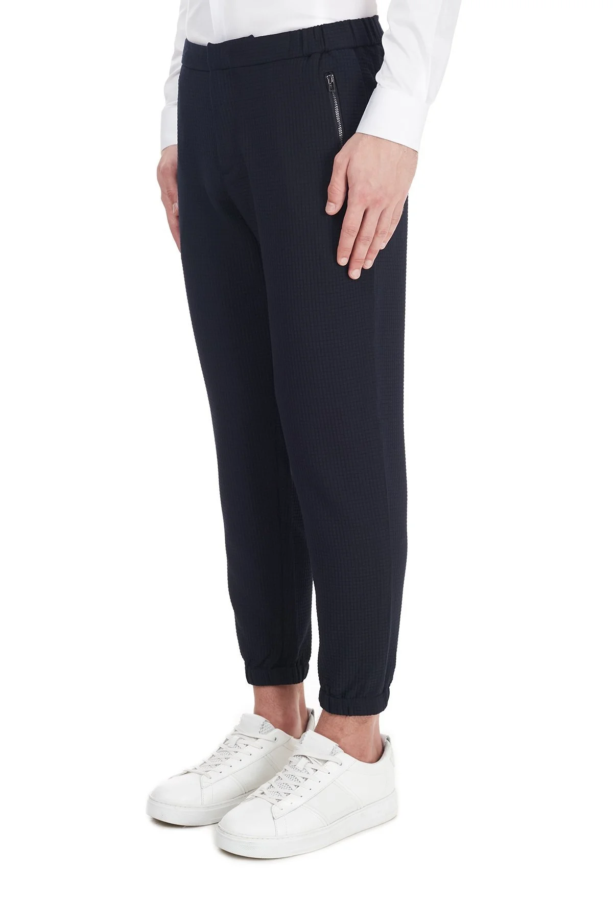 Emporio Armani Elastik Paçalı Cepli Erkek Pantolon 6H1PL5 1NFCZ 0920 LACİVERT - 4