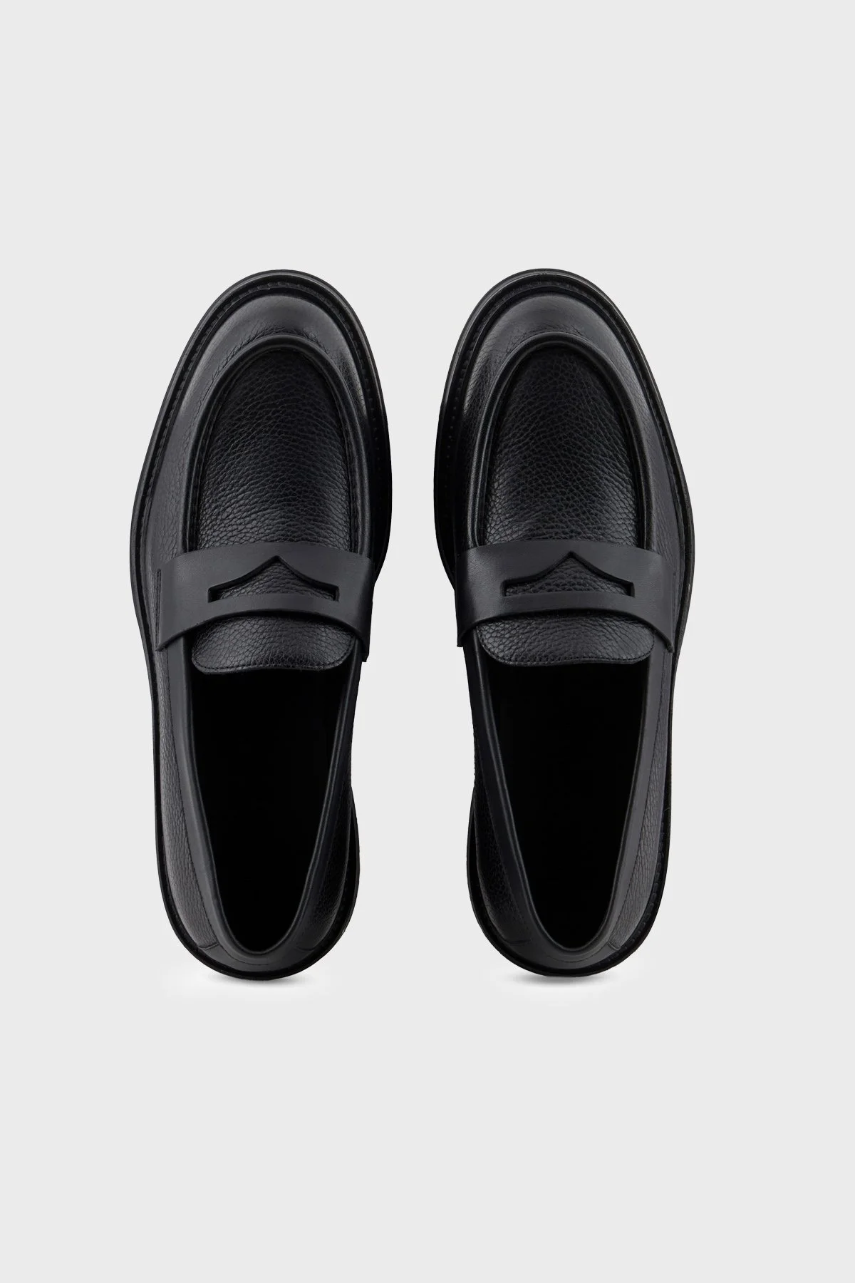 Emporio Armani Deri Loafer Erkek Ayakkabı EM003921 AF20735 UC001 Siyah - 3