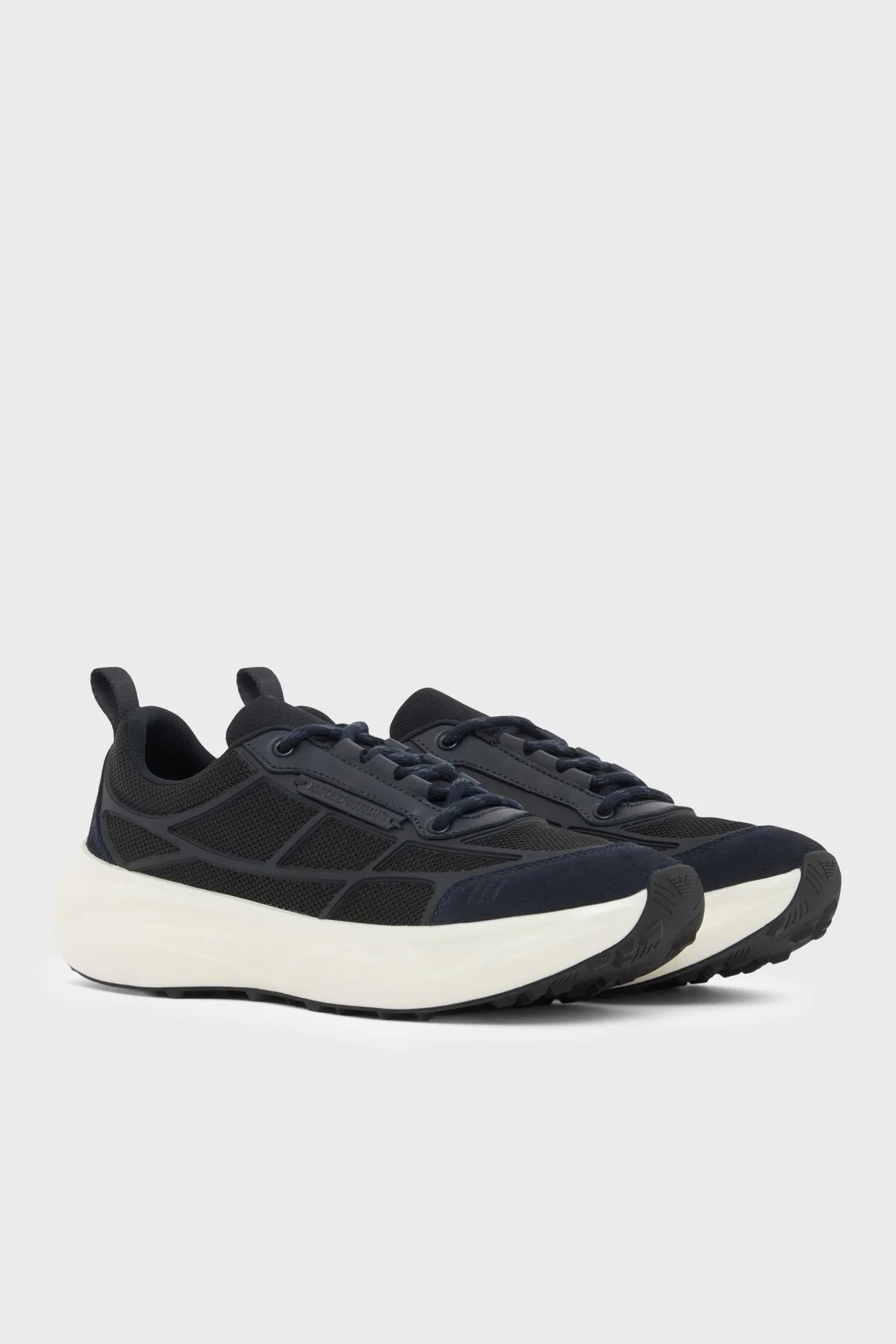Emporio Armani Süet Sneaker Erkek Ayakkabı EM006507 AF29548 MB007 Lacivert - 3