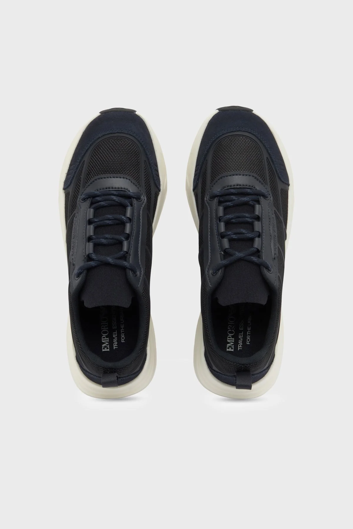 Emporio Armani Süet Sneaker Erkek Ayakkabı EM006507 AF29548 MB007 Lacivert - 4